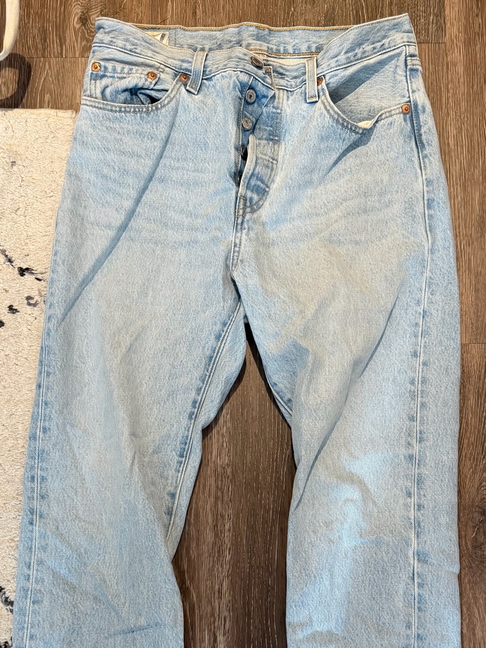 Light blue Levi’s 501